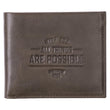 Load image into Gallery viewer, With God All Things Are Possible Matthew 19:26 Brown Genuine Leather Wallet