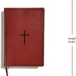 Load image into Gallery viewer, Personalized KJV Super Giant Print Reference Bible Brown LeatherTouch Red Letter