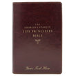 Load image into Gallery viewer, Personalized KJV Charles F. Stanley Life Principles Bible 2nd Edition Leathersoft Burgundy Comfort Print