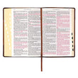 Load image into Gallery viewer, Personalized KJV Holy Bible Giant Print Full-Size Two-Tone Brown Faux Leather