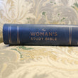 Load image into Gallery viewer, Personalized NKJV Woman's Study Bible Blue Leathersoft Red Letter Full-Color Edition