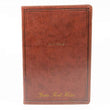 Load image into Gallery viewer, Personalized KJV Thinline Bible Giant Print Leathersoft Brown Thumb Indexed