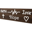 Load image into Gallery viewer, Faith Hope Love Wood Decor