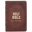 Load image into Gallery viewer, Personalized KJV Medium Brown Faux Leather Compact Bible