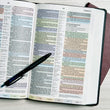 Load image into Gallery viewer, Personalized KJV Rainbow Study Bible Black LeatherTouch