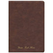 Load image into Gallery viewer, Personalized KJV Thompson Chain-Reference Bible Red Letter Large Print Brown