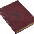 Load image into Gallery viewer, Personalized Brown Faux Leather Celtic Cross Slim Line Flexcover Inspirational Notebook