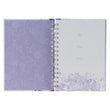 Load image into Gallery viewer, Trust in the Lord Proverbs 3:5 Purple Floral Wire-bound Journal
