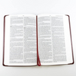Load image into Gallery viewer, Personalized KJV Thinline Bible Comfort Print Burgundy Leathersoft