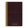 Load image into Gallery viewer, Personalized KJV Amplified Parallel Bible Large Print Leathersoft Caramel/Burgundy
