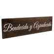 Load image into Gallery viewer, Blessed And Grateful Spanish Wood Decor