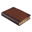 Load image into Gallery viewer, Personalized KJV Holy Bible Giant Print Full-Size Two-Tone Brown Faux Leather