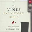Load image into Gallery viewer, Personalized NKJV Vines Expository Bible Leathersoft Black Comfort Print