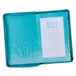 Load image into Gallery viewer, Personalized KJV Zippered Deluxe Gift Bible Thumb Index Faux Leather Turquoise