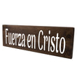 Load image into Gallery viewer, Fuerza en Cristo Spanish Wood Decor