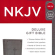 Load image into Gallery viewer, Personalized NKJV Deluxe Gift Gray Bible Leathersoft Comfort Print