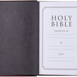 Load image into Gallery viewer, Personalized KJV Merlot & Burgundy Two-Tone Full Grain Leather Compact