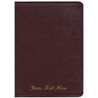 Load image into Gallery viewer, Personalized KJV Burgundy Genuine Leather Thompson Chain Reference Bible