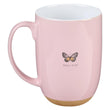 Load image into Gallery viewer, Strength & Dignity Proverbs 31:25 Pink Butterfly Mug