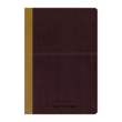 Load image into Gallery viewer, Personalized KJV Amplified Parallel Bible Large Print Leathersoft Caramel/Burgundy