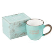 Load image into Gallery viewer, Strength & Dignity Proverbs 31:25 Mint Green Mug