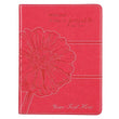 Load image into Gallery viewer, Personalized Pink Faux Leather Journal All Things are Possible Matthew 19:26 Notebook
