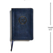 Load image into Gallery viewer, Personalized CSB Military Bible Navy Blue LeatherTouch