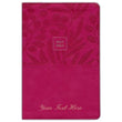 Load image into Gallery viewer, Personalized NKJV COMPACT End-of-Verse Reference Bible Leathersoft Pink