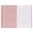 Load image into Gallery viewer, Personalized Journal Custom Text Your Name Sufficient Grace Pearlescent Dusty Rose