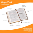 Load image into Gallery viewer, Personalized KJV Holy Bible Thinline Large Print Navy Faux Leather w/Thumb Index King James Version