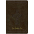 Load image into Gallery viewer, Personalized ESV Large Print Trutone Imitation Leather Celtic Cross Olive