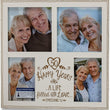 Load image into Gallery viewer, 50th Anniversary Ephesians 5:2 White Wood 4 Collage Picture Frame