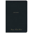 Load image into Gallery viewer, Personalized KJV Thinline Bible Giant Print Red Letter Leathersoft Black Thumb Indexed