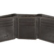 Load image into Gallery viewer, Three Crosses Brown Full Grain Leather Trifold Wallet