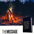 Load image into Gallery viewer, Personalized The Message Compact Bible Starry Sky Leather-Look