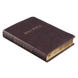 Load image into Gallery viewer, Personalized KJV Holy Bible Giant Print Full-Size Bible Dark Brown Faux Leather Bible