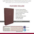 Load image into Gallery viewer, Personalized NKJV Thinline Bible Red Letter Comfort Print Holy Bible Leathersoft Brown