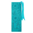 Load image into Gallery viewer, Strength & Dignity Proverbs 31:25 Teal Faux Leather Bookmark