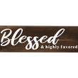 Load image into Gallery viewer, Blessed and Highly Favored Wood Decor