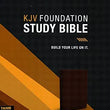 Load image into Gallery viewer, Personalized KJV Foundation Study Bible Leathersoft Brown Thumb Indexed
