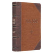 Load image into Gallery viewer, Personalized KJV Holy Bible Giant Print Full-Size Two-Tone Brown Faux Leather