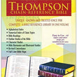 Load image into Gallery viewer, Personalized KJV Burgundy Genuine Leather Thompson Chain Reference Bible
