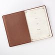 Load image into Gallery viewer, Personalized Journal Custom Text The Lord's Prayer Matthew 6:9-13 LuxLeather Prayer Journal Brown