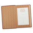 Load image into Gallery viewer, Personalized Custom Text Your Name KJV Holy Bible Gift Edition LuxLeather Brown King James Version