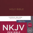 Load image into Gallery viewer, Personalized NKJV Pew Bible Red Letter Hardcover Burgundy