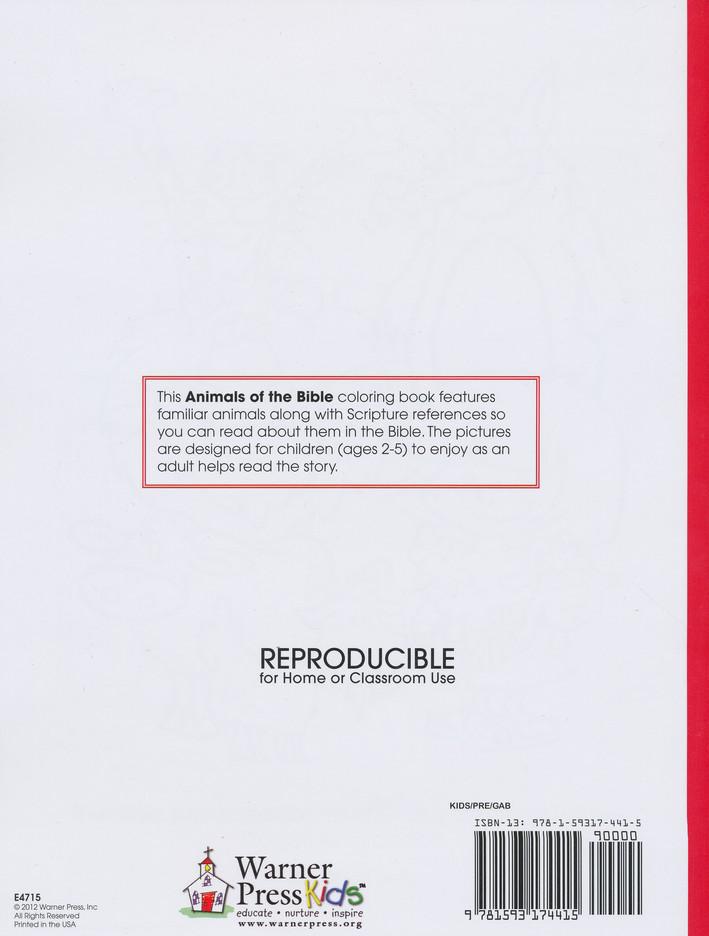 Animals of the Bible Coloring Book - Ages 2 to 5