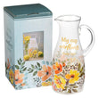 Load image into Gallery viewer, My Cup Overflows Psalm 23:5 Glass Pitcher
