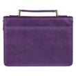 Load image into Gallery viewer, Amazing Grace Purple Faux Leather Bible Cover

