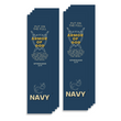 Load image into Gallery viewer, Christian Military Bookmark Packs U.S. Navy with Bible Verse Ephesians 6:11 | Put on The Full Armor of God
