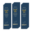 Load image into Gallery viewer, Christian Military Bookmark Packs U.S. Navy with Bible Verse Ephesians 6:11 | Put on The Full Armor of God
